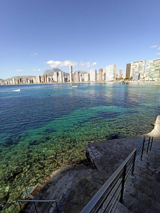 Estudio Primera Linea Con Acceso Privado Al Mar Benidorm Dış mekan fotoğraf