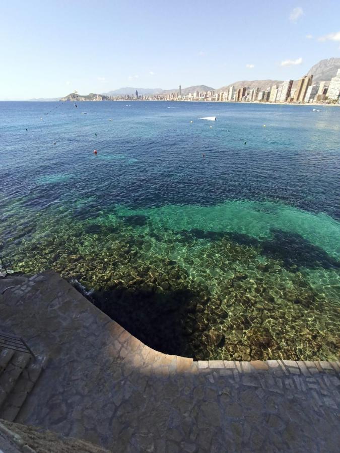 Estudio Primera Linea Con Acceso Privado Al Mar Benidorm Dış mekan fotoğraf